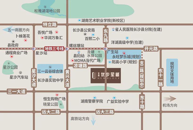 金辉·优步星樾区位图