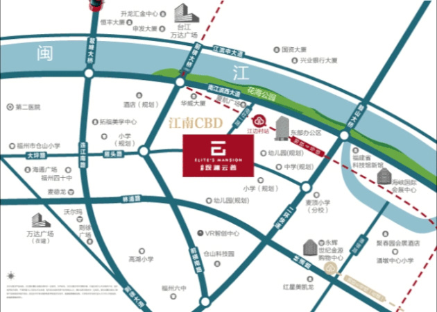 金辉地产项目金辉观澜云著地图区位